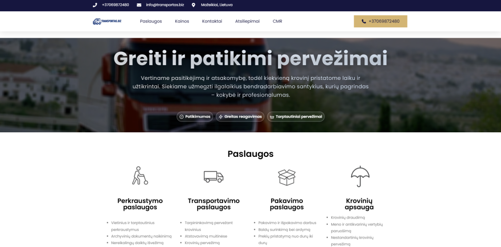Krovinių pervežimas